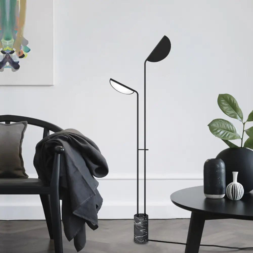 leather table lamps with a distressed texture for a rugged charmleather table lamps with a distressed texture for a rugged charmNordic Cylindrical Base LED Floor Light in Black Marble for Living Room