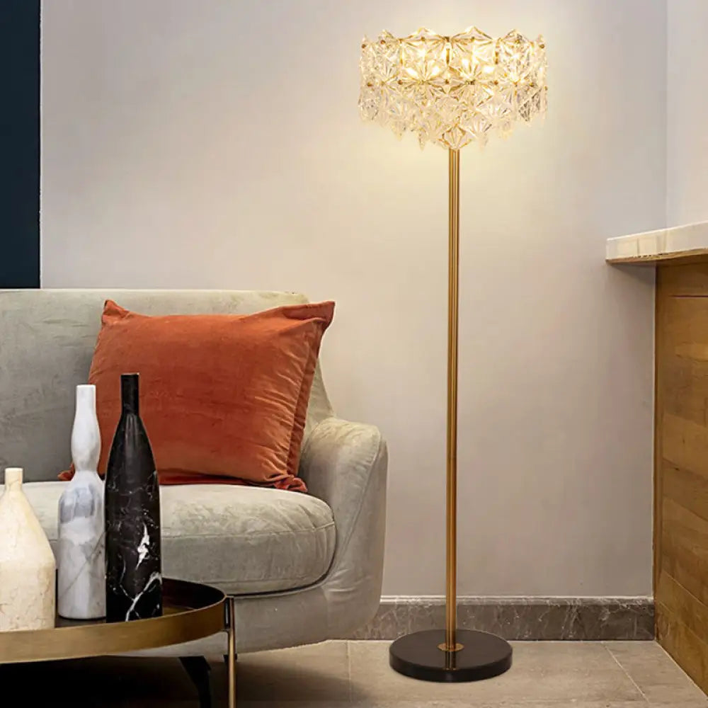 mid century modern table lamps with iconic designs for a stylish studymid century modern table lamps with iconic designs for a stylish studyContemporary Snowflake Crystal Floor Lamp - 6 Gold Heads - Perfect for Living Room