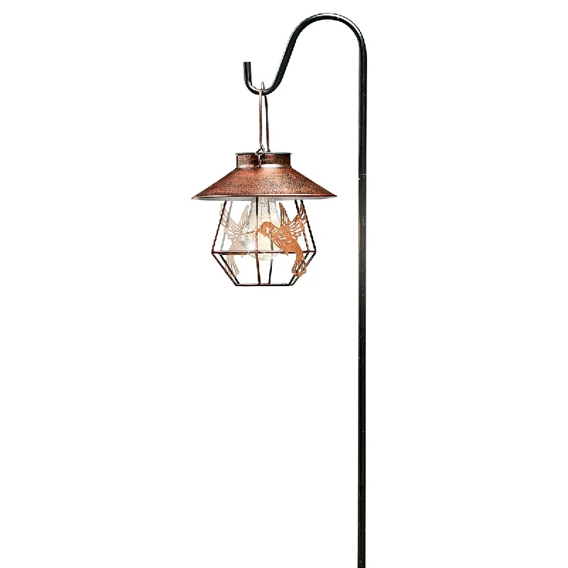 coastal style table lamps with nautical elements for beach housescoastal style table lamps with nautical elements for beach housesSolar Copper Color Hummingbird Lantern with Shepherd Hook - 8.100 x 8.000 x 7.900