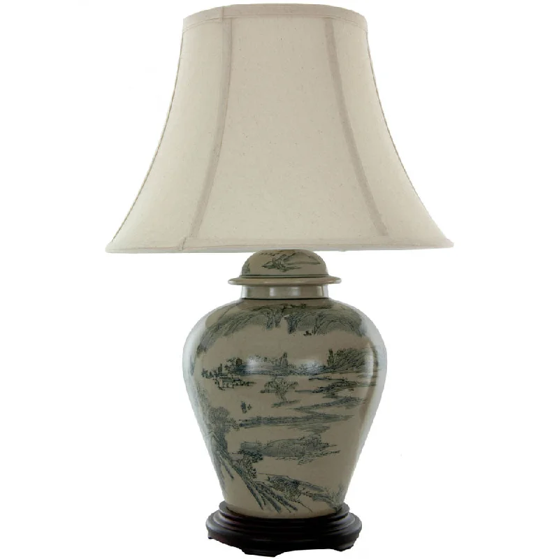 wooden table lamps with natural grain for a warm and organic feelwooden table lamps with natural grain for a warm and organic feelTerracotta Xian Landscape Vase Lamp (China)
