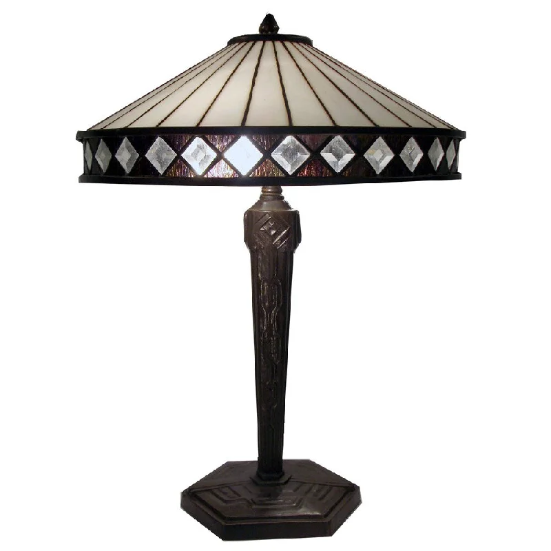 modern minimalist table lamps for contemporary living roomsmodern minimalist table lamps for contemporary living roomsTiffany-style Warehouse of Tiffany Diamond Table Lamp