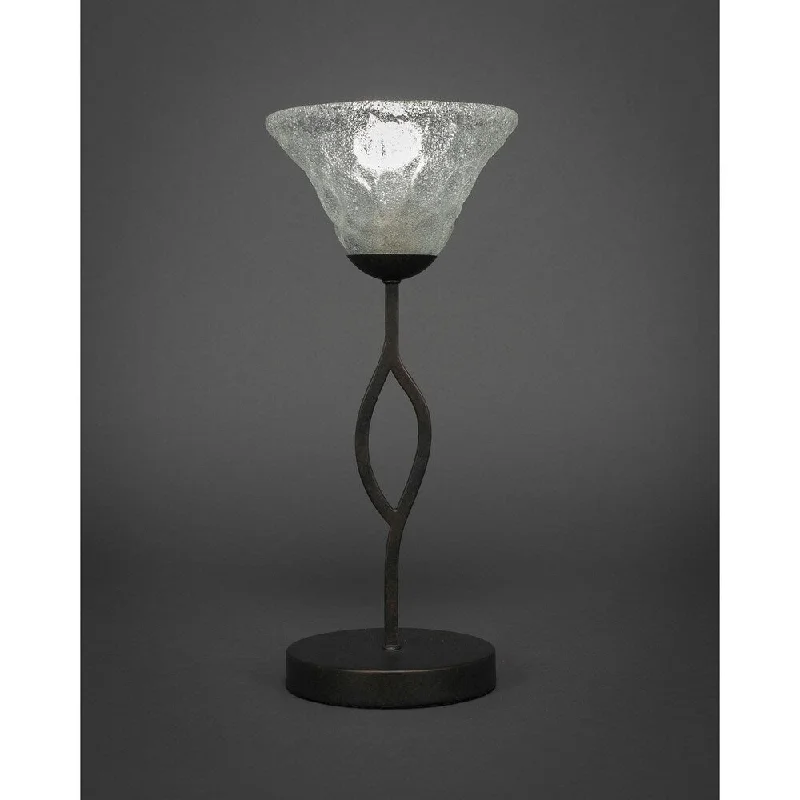 gothic style table lamps with dark finishes for a mysterious lookgothic style table lamps with dark finishes for a mysterious lookToltec Revo 1 Light Accent Lamp Shown In Dark Granite Finish With 7" Italian Bubble Glass Shade