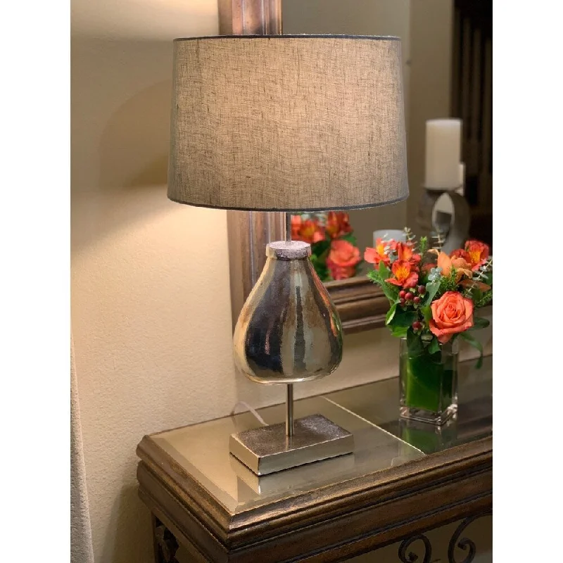 gothic style table lamps with dark finishes for a mysterious lookgothic style table lamps with dark finishes for a mysterious lookUrban Designs Dulmi 26-Inch Rusted Silver CeramicTable Lamp